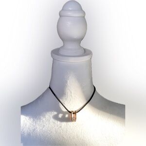 💎 Genuine Cubic Zirconia Gold Tone Pendant Necklace by Cookie Lee